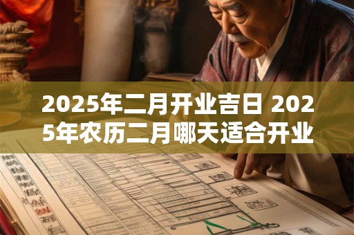 2025年二月开业吉日 2025年农历二月哪天适合开业