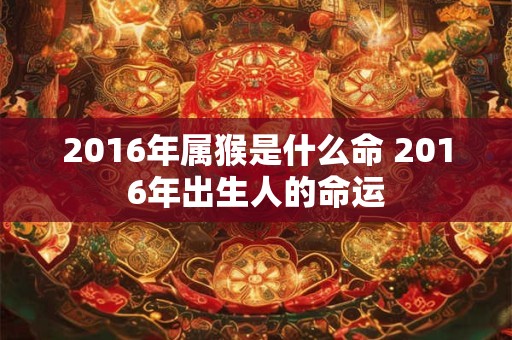 2016年属猴是什么命 2016年出生人的命运 2016年属猴是什么命 2016年出生人的命运