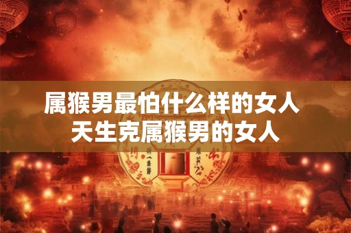 属猴男最怕什么样的女人 天生克属猴男的女人