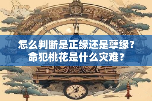 怎么判断是正缘还是孽缘？命犯桃花是什么灾难？