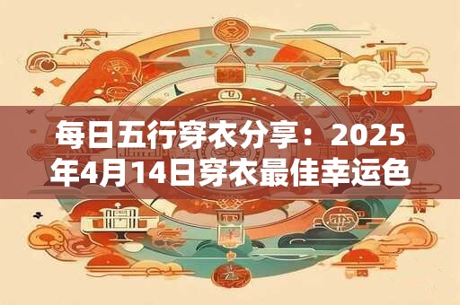 每日五行穿衣分享：2025年4月14日穿衣最佳幸运色