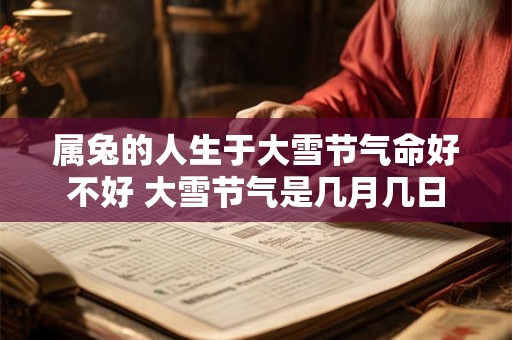 属兔的人生于大雪节气命好不好 大雪节气是几月几日