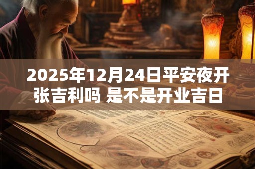 2025年12月24日平安夜开张吉利吗 是不是开业吉日