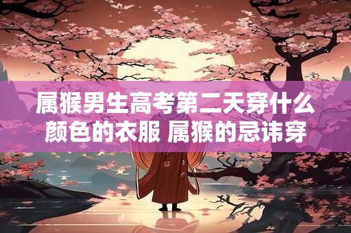 属猴男生高考第二天穿什么颜色的衣服 属猴的忌讳穿什么颜色