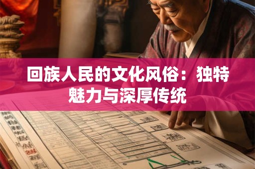回族人民的文化风俗：独特魅力与深厚传统