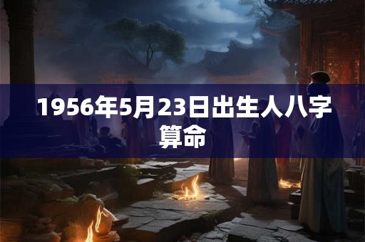 1956年5月23日出生人八字算命