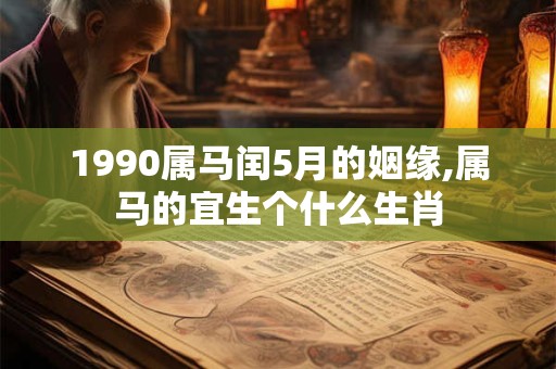 1990属马闰5月的姻缘,属马的宜生个什么生肖