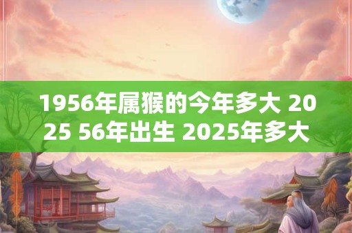 1956年属猴的今年多大 2025 56年出生 2025年多大年龄