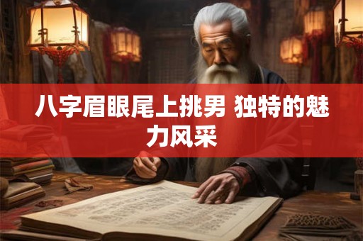 八字眉眼尾上挑男 独特的魅力风采 八字眉眼尾上挑男 独特的魅力风采