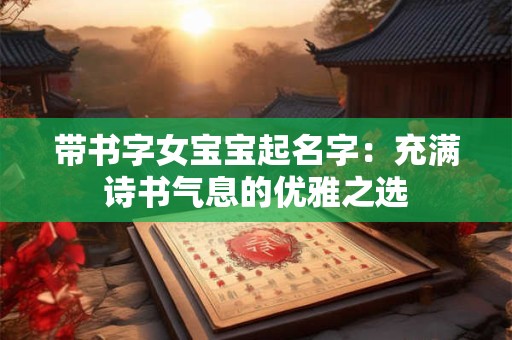 带书字女宝宝起名字：充满诗书气息的优雅之选