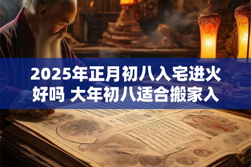 2025年正月初八入宅进火好吗 大年初八适合搬家入宅吗