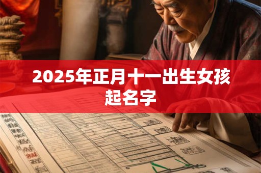 2025年正月十一出生女孩起名字 2025年正月十一出生女孩起名字