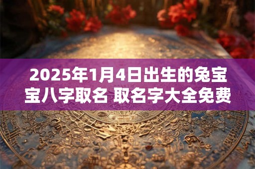 2025年1月4日出生的兔宝宝八字取名 取名字大全免费查询