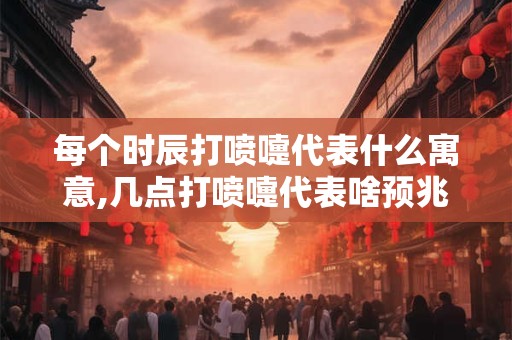 每个时辰打喷嚏代表什么寓意,几点打喷嚏代表啥预兆