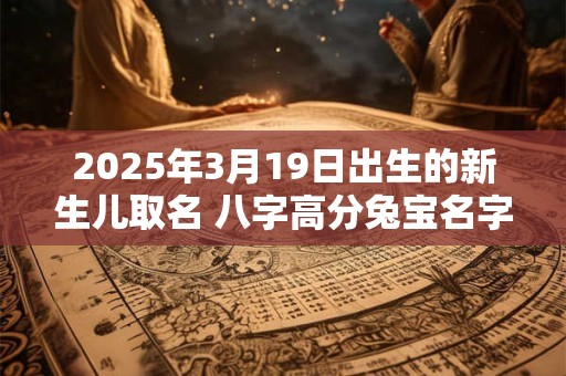 2025年3月19日出生的新生儿取名 八字高分兔宝名字