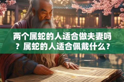 两个属蛇的人适合做夫妻吗？属蛇的人适合佩戴什么？