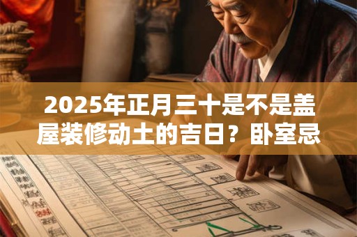2025年正月三十是不是盖屋装修动土的吉日？卧室忌讳的颜色