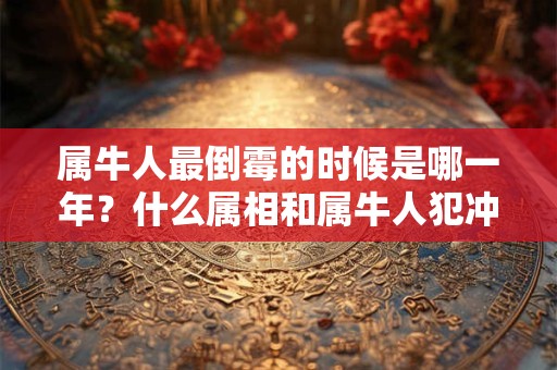 属牛人最倒霉的时候是哪一年？什么属相和属牛人犯冲？