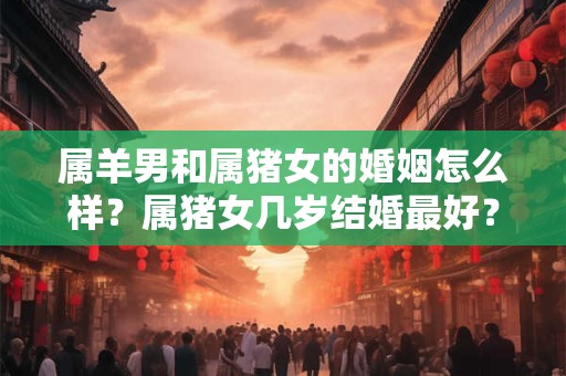 属羊男和属猪女的婚姻怎么样？属猪女几岁结婚最好？