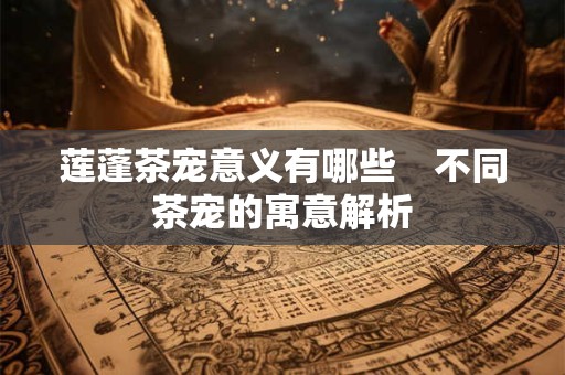 莲蓬茶宠意义有哪些 不同茶宠的寓意解析 莲蓬茶宠意义有哪些 不同茶宠的寓意解析