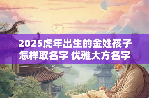 2025虎年出生的金姓孩子怎样取名字 优雅大方名字