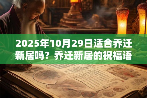 2025年10月29日适合乔迁新居吗?乔迁新居的祝福语 2025年10月29日适合乔迁新居吗?乔迁新居的祝福语