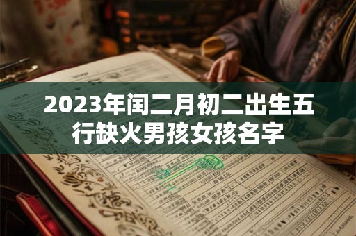 2023年闰二月初二出生五行缺火男孩女孩名字