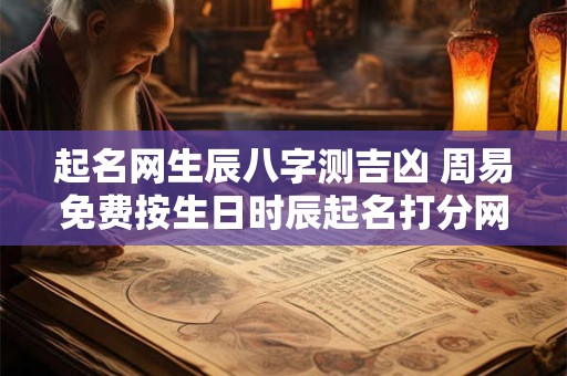 起名网生辰八字测吉凶 周易免费按生日时辰起名打分网站
