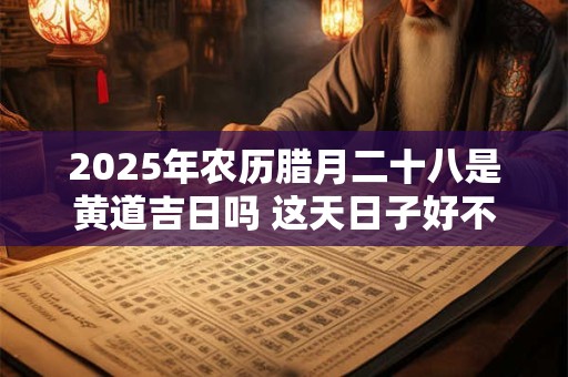 2025年农历腊月二十八是黄道吉日吗 这天日子好不好