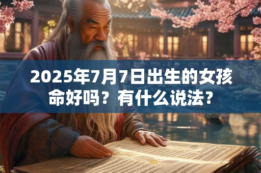 2025年7月7日出生的女孩命好吗？有什么说法？