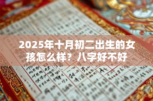 2025年十月初二出生的女孩怎么样？八字好不好