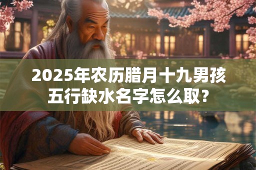 2026年农历腊月十九男孩五行缺水名字怎么取？
