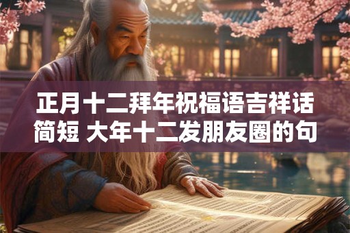正月十二拜年祝福语吉祥话简短 大年十二发朋友圈的句子