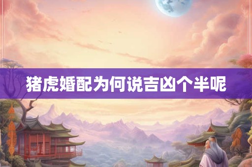 猪虎婚配为何说吉凶个半呢