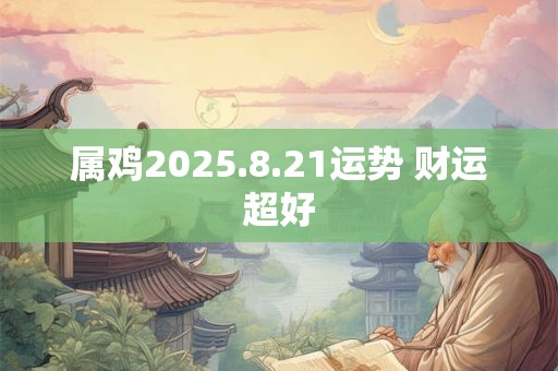 属鸡2025.8.21运势 财运超好