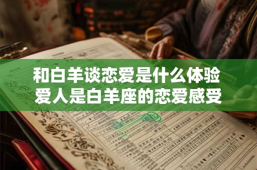和白羊谈恋爱是什么体验 爱人是白羊座的恋爱感受
