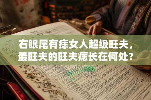 右眼尾有痣女人超级旺夫，最旺夫的旺夫痣长在何处？