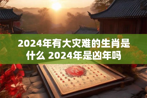 2024年有大灾难的生肖是什么 2024年是凶年吗