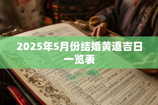 2025年5月份结婚黄道吉日一览表