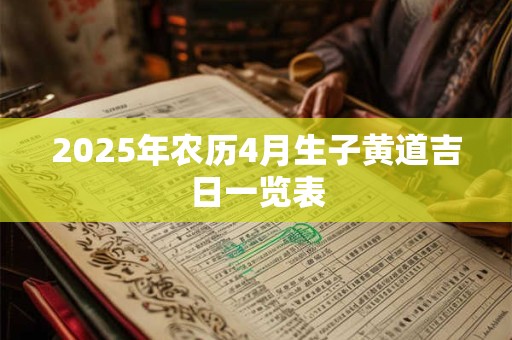 2025年农历4月生子黄道吉日一览表