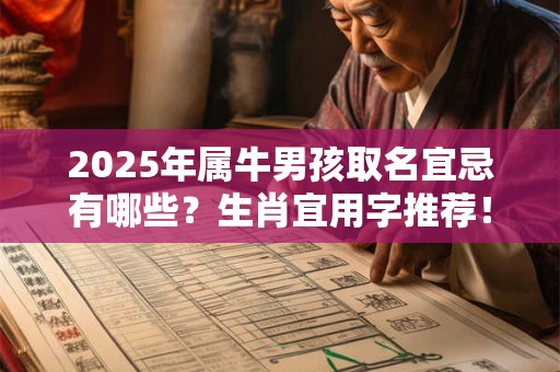 2025年属牛男孩取名宜忌有哪些？生肖宜用字推荐！