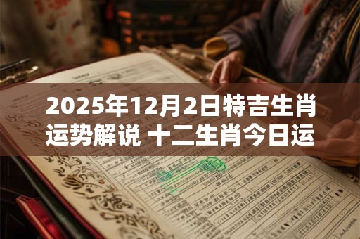 2025年12月2日特吉生肖运势解说 十二生肖今日运势