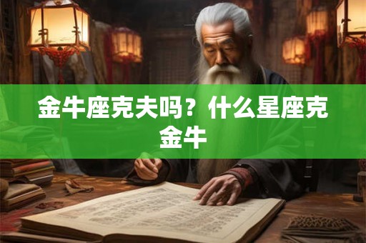金牛座克夫吗？什么星座克金牛