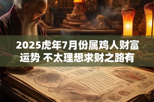 2025虎年7月份属鸡人财富运势 不太理想求财之路有碍