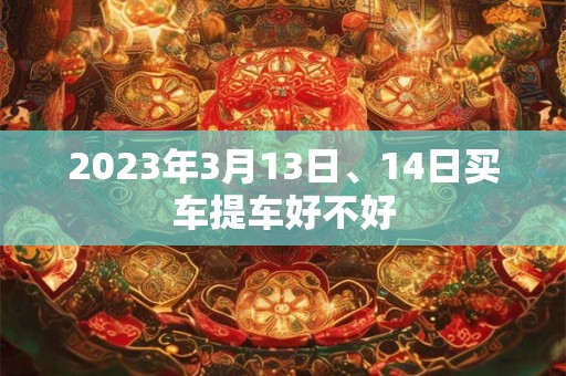 2023年3月13日、14日买车提车好不好