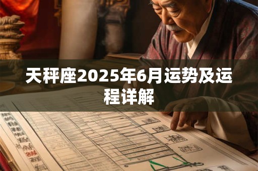 天秤座2026年6月运势及运程详解 天秤座2026年6月运势及运程详解