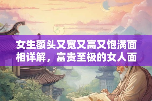 女生额头又宽又高又饱满面相详解，富贵至极的女人面相