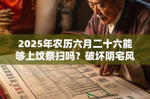2025年农历六月二十六能够上坟祭扫吗？破坏阴宅风水最狠方法