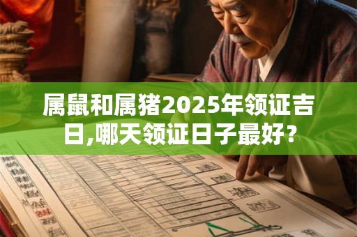 属鼠和属猪2025年领证吉日,哪天领证日子最好？