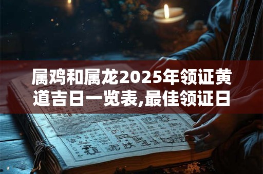 属鸡和属龙2025年领证黄道吉日一览表,最佳领证日期